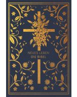 Neues Leben. Die Bibel - Golden Grace Edition, Marineblau
