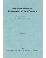 Hebräisch-Deutsche Präparation zu den Psalmen