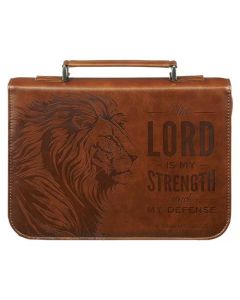 Bibelhülle Kunstleder „Der Herr ist meine Stärke“