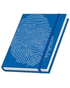 Schreibbuch "Fingerabdruck" - blau