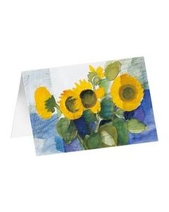 Kunstkarten "Vier Sonnenblumen" 5 Stk.