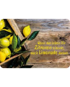 Postkarte - Wenn das Leben dir Zitronen schenkt -