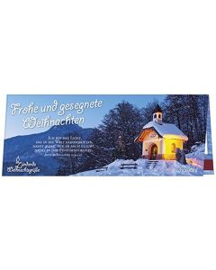 Streichholz-Adventskalender "Frohe und gesegnete Weihnachten"