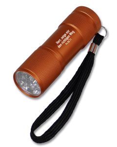 LED-Taschenlampe "Herr, zeige mir den richtigen Weg" - orange