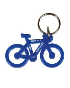 Schlüsselanhänger Fahrrad - blau