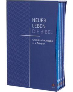 Neues Leben. Die Bibel, Großdruckausgabe 4 Bände mit Registerstanzung