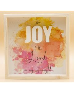 Wandbild aus Holz "JOY" , The joy of the lord