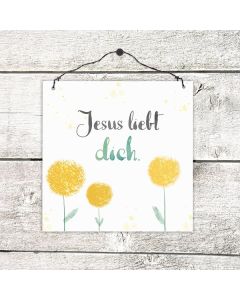 Holzschild klein - Jesus liebt dich