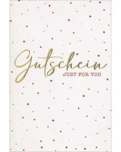 Faltkarte "Gutschein - Just for you"