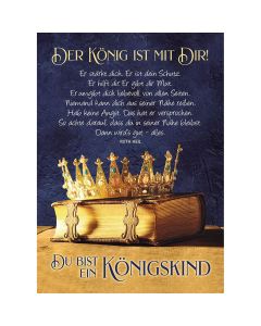 Postkarten: Der König ist mit Dir!, 4 Stück