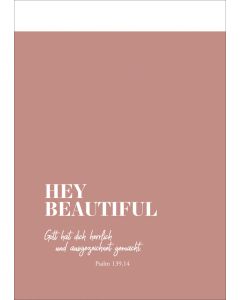 Notizbuch "Hey Beautiful"