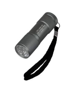 LED-Taschenlampe "Herr, zeige mir den richtigen Weg" - grau