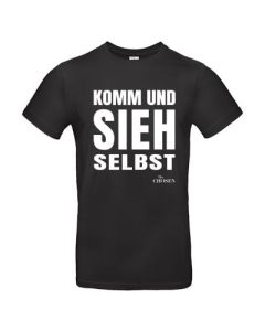 T-Shirt "Komm u.sieh selbst" schwarz, XL