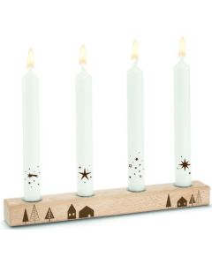 Kerzenständer mit 4 Kerzeneinsätzen