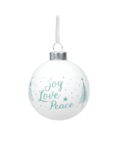 Christbaumkugel "Joy Love Peace"