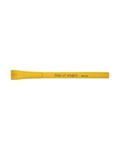 Kugelschreiber aus Papier - gelb