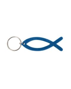Schlüsselanhänger "Fisch Filz" blau