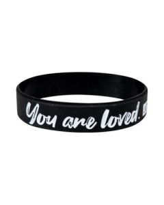 Armband "You are loved" - schwarz