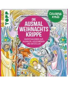 Colorful Christmas - Die Ausmal-Weihnachtskrippe