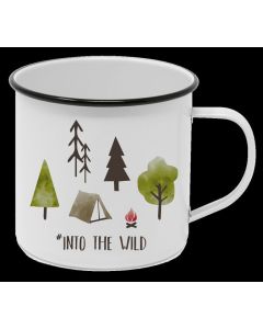 Emaille-Becher "Into the wild"