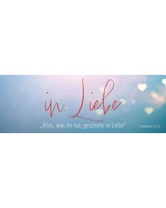 Jahreslosung 2024 - Lesezeichen "In Liebe" 10er Set