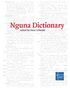 Nguna Dictionary