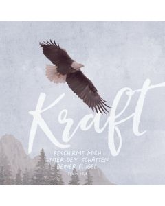 Metallschild - Kraft/Adler