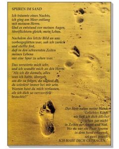Postkarten: Spuren im Sand, 12 Stück