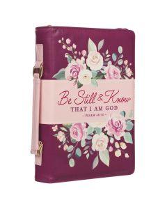 Bibelhülle „sei ruhig und erkenne“ Psalm 46:10