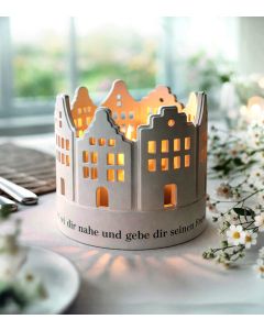 Segen – Windlicht aus Porzellan