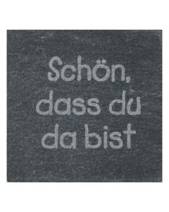 SchieferMomente Magnet "Schön, dass du da bist"