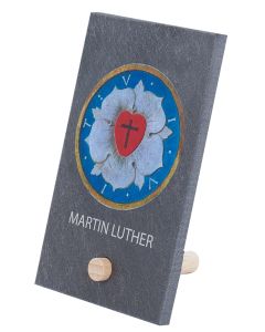 Schieferrelief „Lutherrose"