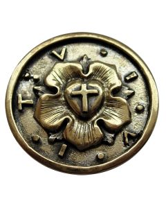 Bronze-Plakette „Lutherrose“