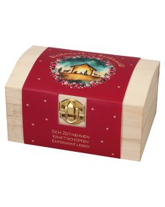 Butzon & Bercker Geschenkset Weihrauch der Weihnacht 7,5 x 15 x 10 cm – Holzkiste mit drei hochwertigen Weihrauchsorten je 30 g: Drei König, Gloria Hell, Basilica, mit Anleitung und Banderole