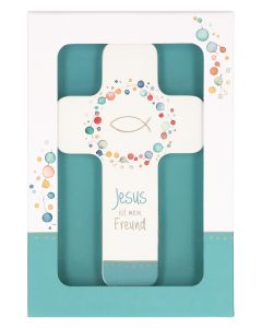 Kinderholzkreuz Fisch 18 cm