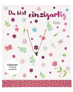 Edelstahl-Kette 43 cm