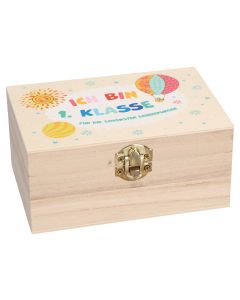 Holz-Erinnerungskiste zur Einschulung