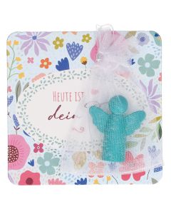 Engelfigur aus Metall 3 x 2,5 cm