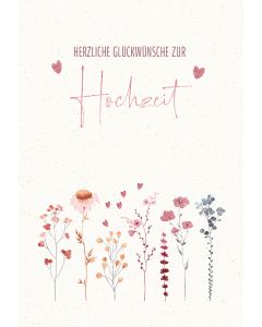Herzliche Glückwünsche zur Hochzeit