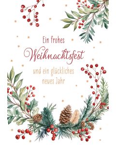 Ein frohes Weihnachtsfest und ein glückliches neues Jahr