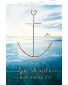 Grußkarte – Gute Wünsche zur Konfirmation