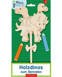Holzdinos zum Bemalen