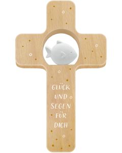 Holzkreuz – Glück und Segen für dich