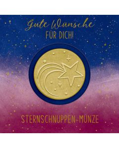 Sternschnuppen-Münze – Gute Wünsche für dich