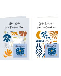 Grußkarten-Set – Gute Wünsche zur Konfirmation / Alles Liebe zur Konfirmation