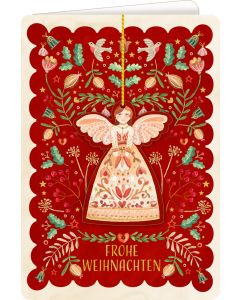 Weihnachtskarte mit Anhänger