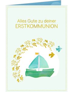 Pop-up-Grußkarte – Alles Gute zu deiner Erstkommunion