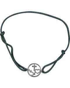 Armband – Armband mit Kreuz-Herz-Anker-Anhänger