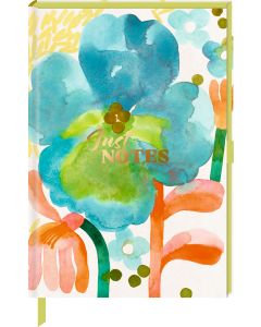 Notizbuch DIN A5 – Just Notes (Blue Flower)