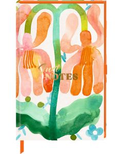 Notizbuch DIN A6 – Just Notes (Orange Flower)